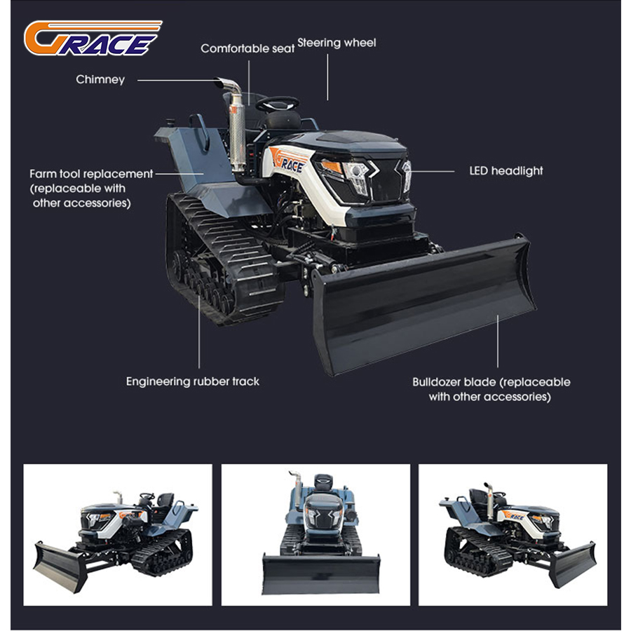 Dostosuj Mini Traktor Gąsienic – Mini Bulldozer Attachments recenzja i cena