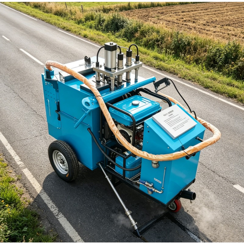 Maszyna do uszczelniania pękni – Road Crack Sealing Machine recenzja i cena