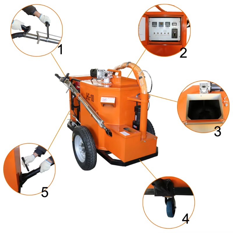 Szybka instalacja maszyny do u – Road Crack Sealing Machine recenzja i cena